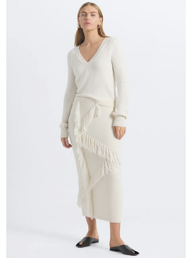 Derek Lam Derek Lam Hestia Fringed Sweater Skirt