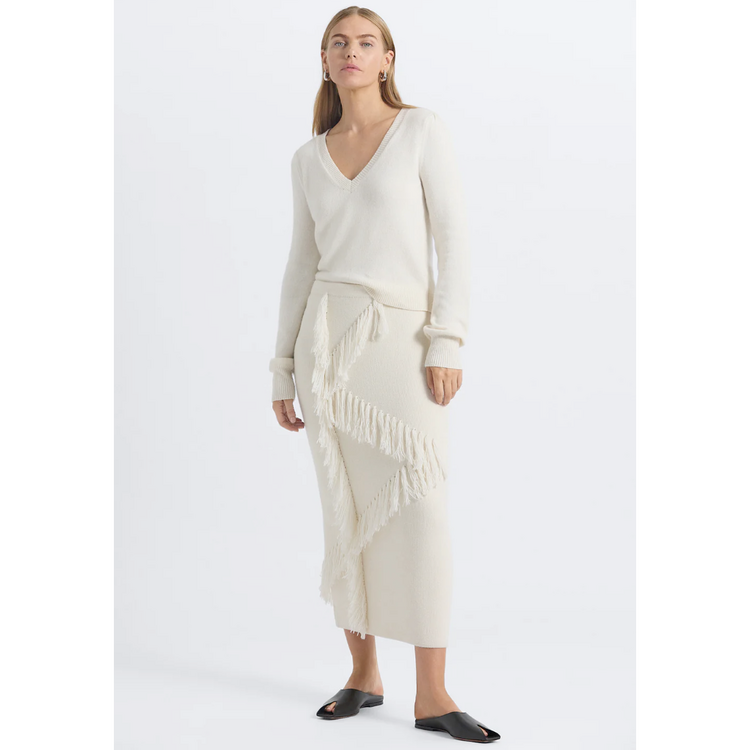 Derek Lam Derek Lam Hestia Fringed Sweater Skirt