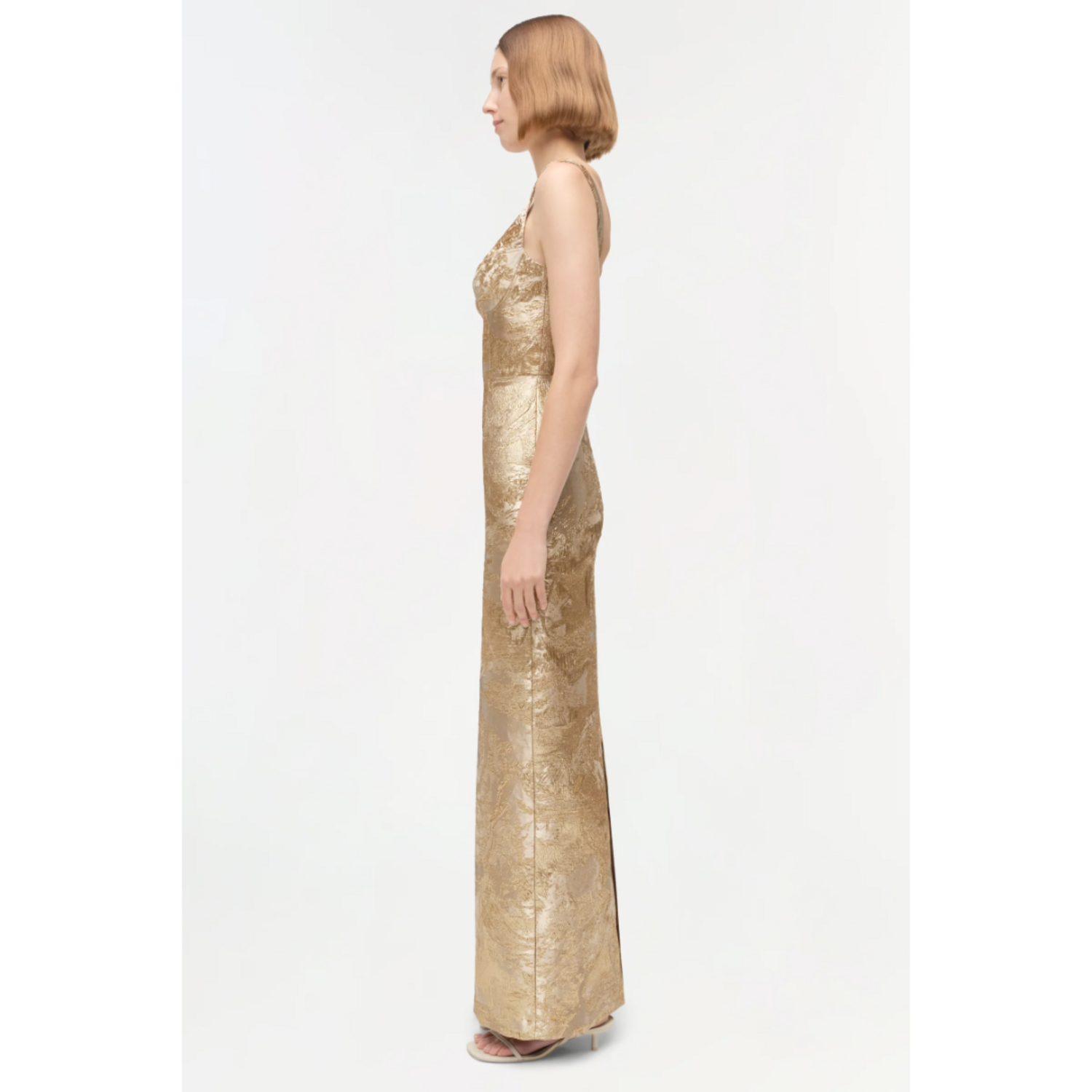 simkhai evening dress Ora Satin Gown | Designer Satin Gowns | Ivory Satin Gown main image 0