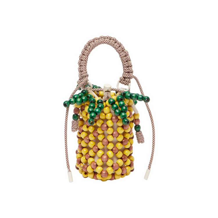 Alemais Alémais Wood Bead Mini Bag