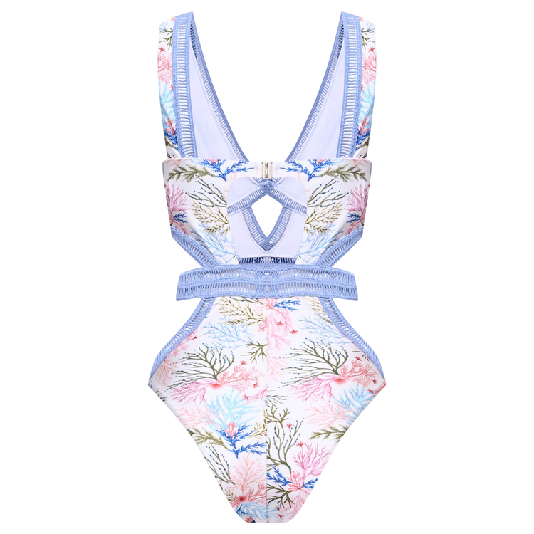 PatBO PatBO Seaweed Embroidered Bodysuit