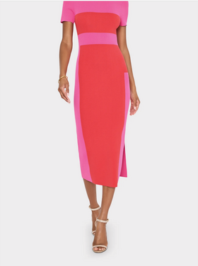 Milly Milly Shohona Colorblock Knit Dress