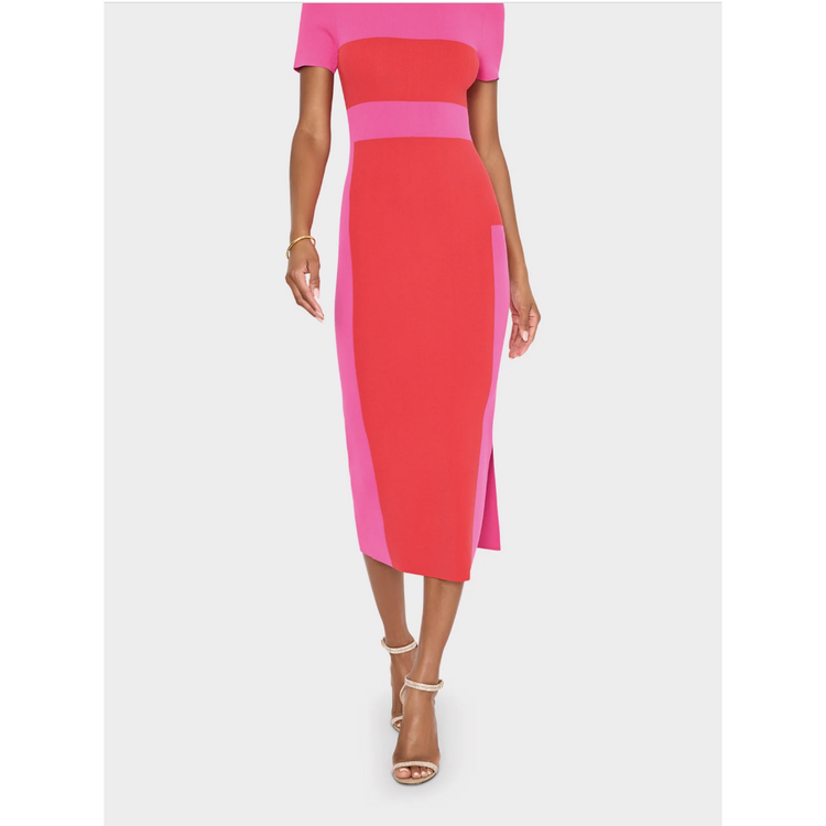 Milly Milly Shohona Colorblock Knit Dress