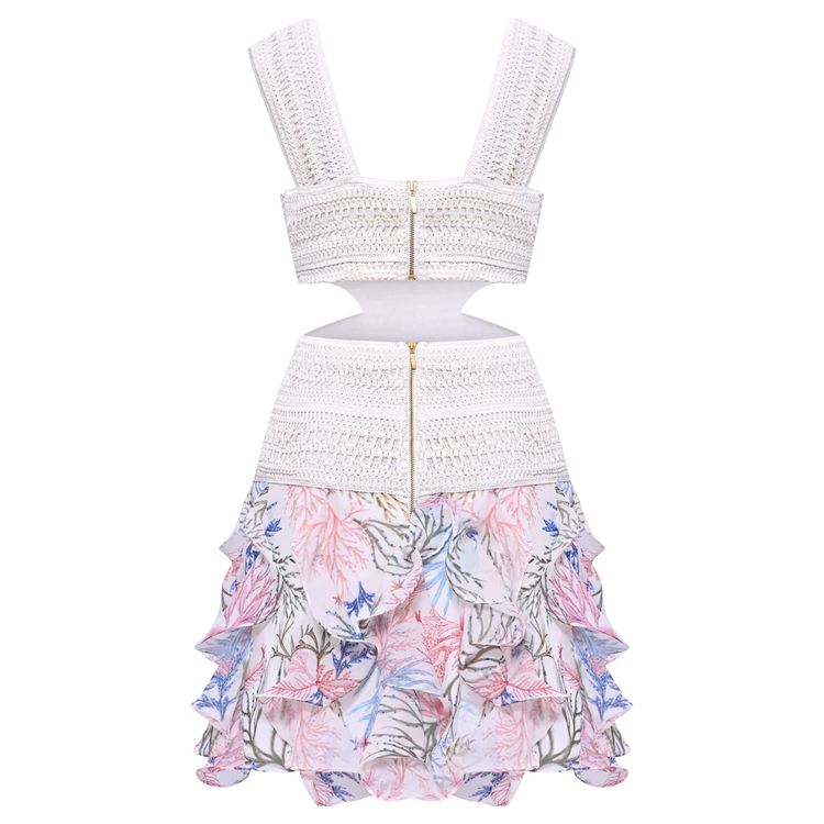 PatBO PatBO Seaweed Trim Mini Dress