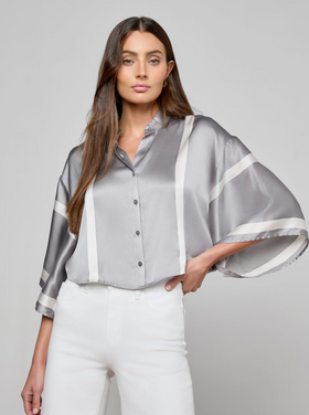 L'AGENCE L'agence Dru Mandarin Blouse