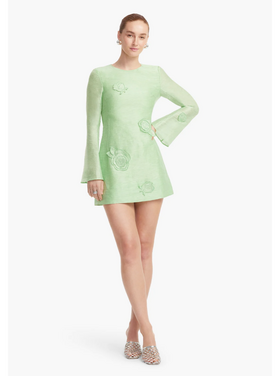 Leo Lin Leo Lin Suzanne Applique LS Mini Dress