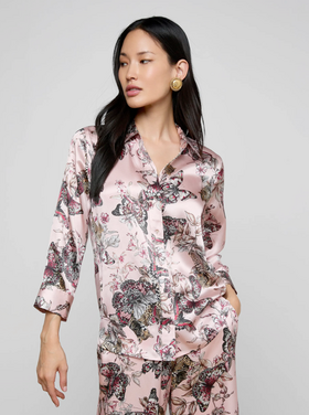 L'AGENCE L'agence Dani 3/4 Slv Blouse