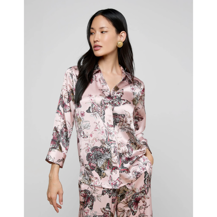 L'AGENCE L'agence Dani 3/4 Slv Blouse