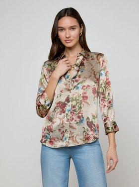 L'AGENCE L'agence Dani 3/4 Slv Blouse