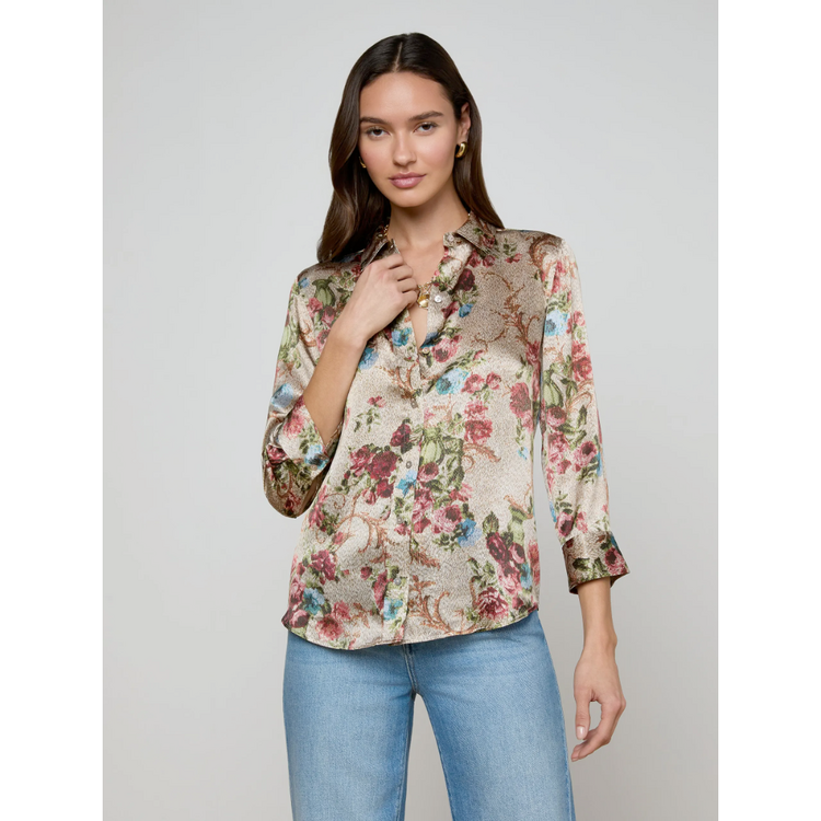 L'AGENCE L'agence Dani 3/4 Slv Blouse
