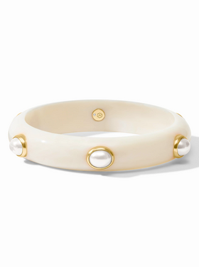 Julie Vos Julie Vos Carnaby Stone Bangle Pearl