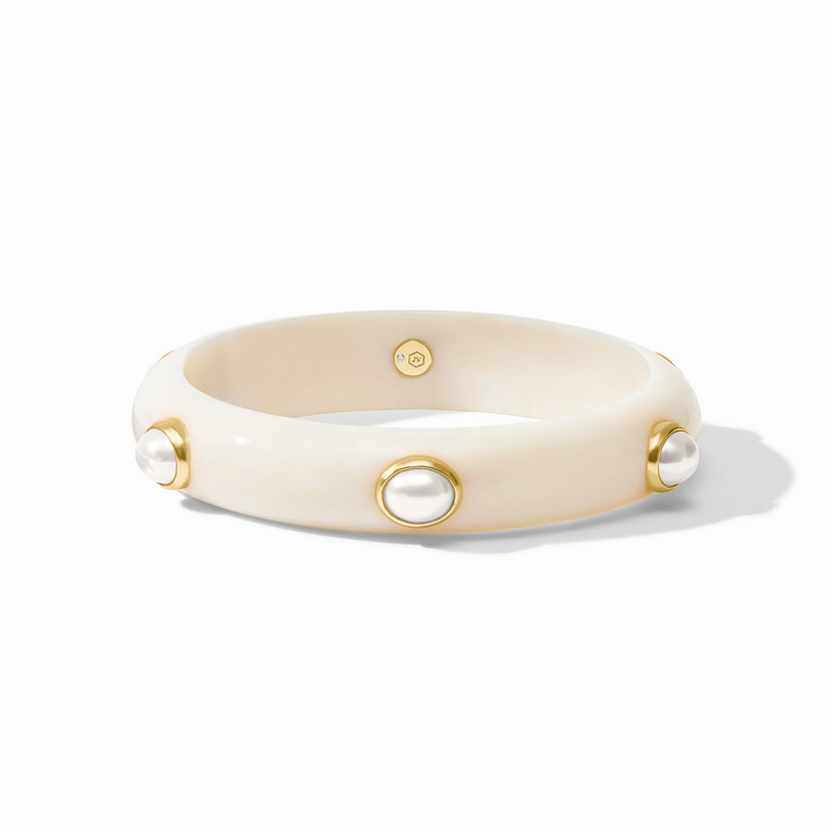 Julie Vos Julie Vos Carnaby Stone Bangle Pearl