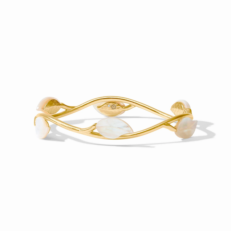 Julie Vos Julie Vos Willow Stone Bangle Mother of Pearl