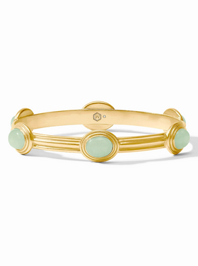 Julie Vos Julie Vos Portofino Stone Bangle Aqua Jade