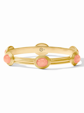 Julie Vos Julie Vos Portofino Stone Bangle Melon Jade