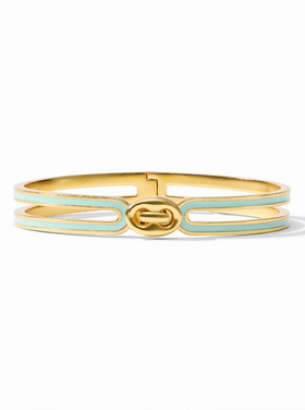 Julie Vos Julie Vos Laguna Enamel Hinge Bracelet Aqua