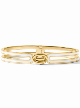 Julie Vos Julie Vos Laguna Enamel Hinge Bracelet Ivory