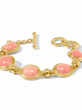 Julie Vos Julie Vos Portofino Stone Bracelet Melon Jade