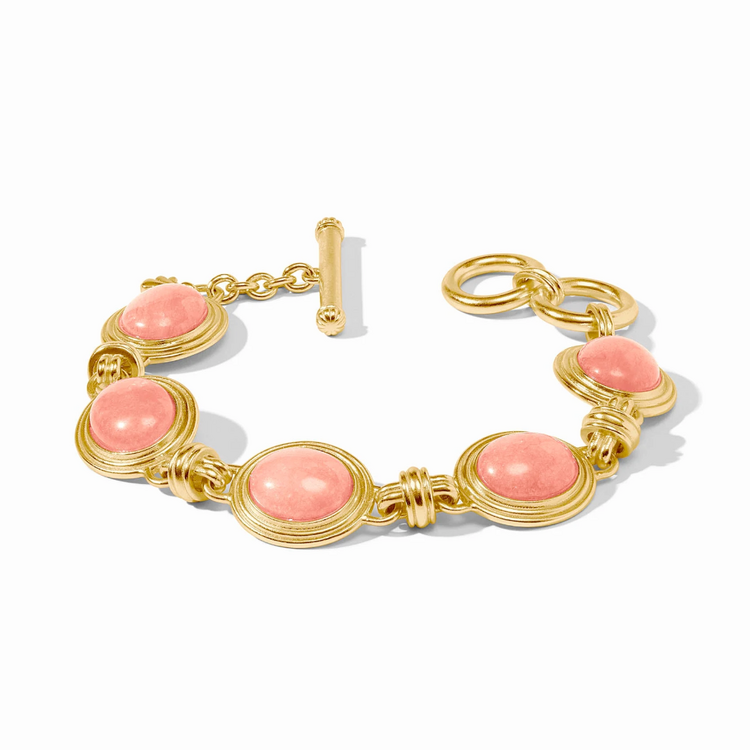 Julie Vos Julie Vos Portofino Stone Bracelet Melon Jade