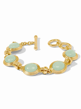 Julie Vos Julie Vos Portofino Beaded Bracelet Aqua Jade