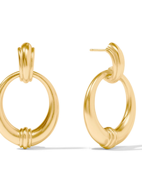 Julie Vos Julie Vos Portofino Doorknocker Earring Gold