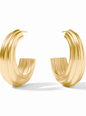Julie Vos Julie Vos Portofino Statement Hoop Gold L