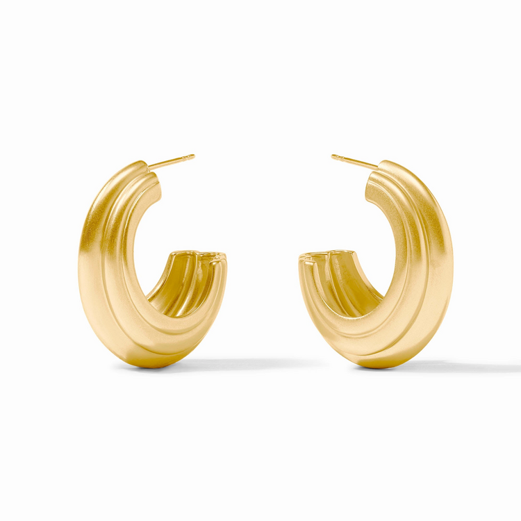 Julie Vos Julie Vos Portofino Statement Hoop Gold M