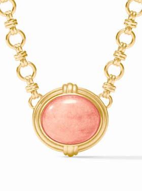 Julie Vos Julie Vos Portofino Demi Necklace Melon Jade