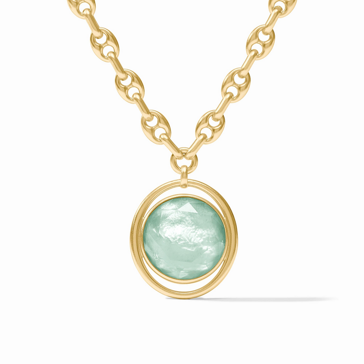 Julie Vos Julie Vos Laguna Statement Necklace Aquamarine Blue