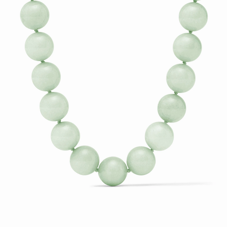 Julie Vos Julie Vos Portofino Beaded Necklace Aqua Jade