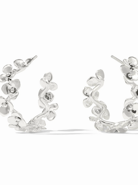 Julie Vos Julie Vos Silver Bloom Hoop M