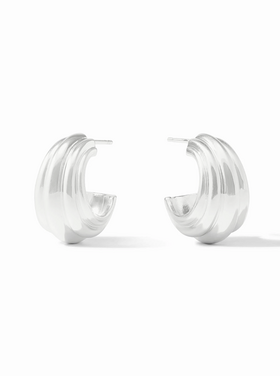 Julie Vos Julie Vos Silver Portofino Statement Hoop S