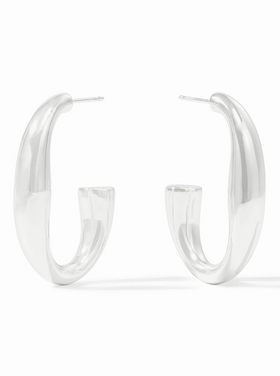 Julie Vos Julie Vos Silver Laguna Hoop L