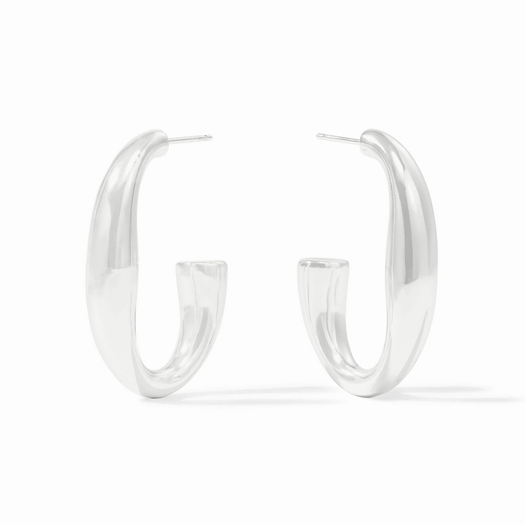 Julie Vos Julie Vos Silver Laguna Hoop L