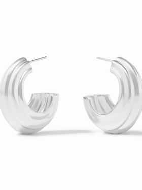 Julie Vos Julie Vos Silver Portofino Statement Hoop M
