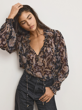 Veronica Beard Veronica Beard Hickory Blouse