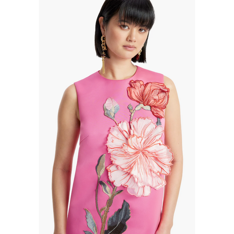 Leo Lin Leo Lin Yvonne Applique Mini Dress