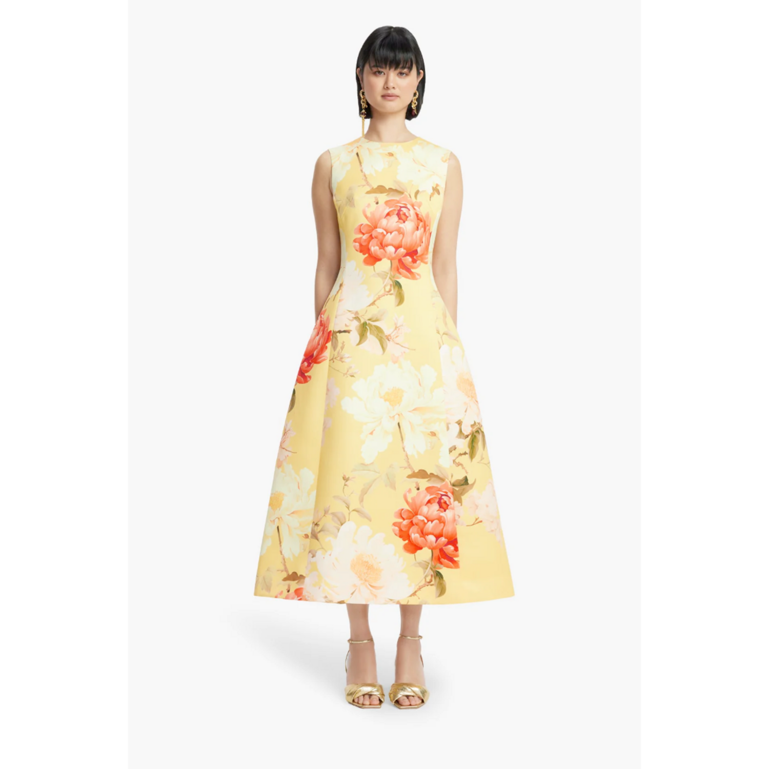 white christmas dresses LEO LIN Suzanne Applique Long Sleeve Mini Dress