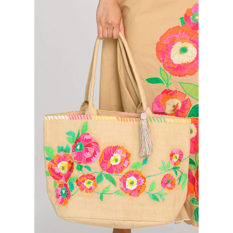 Elizabeth James Elizabeth James Raffia Tote