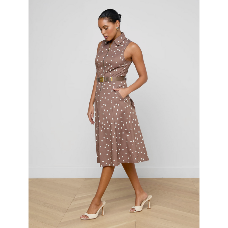 L'AGENCE L'agence Kylo Belted Shirt Dress