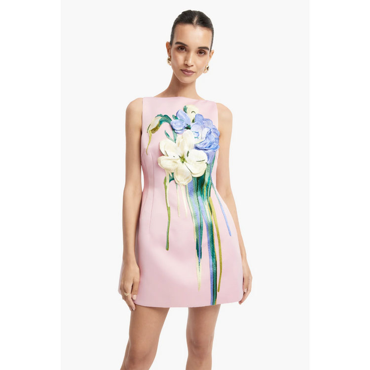 Leo Lin Leo Lin Ali Embroidered Mini