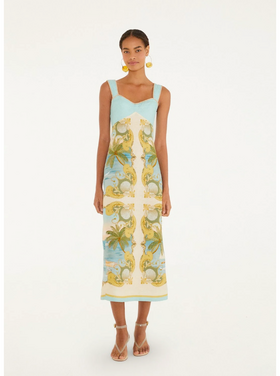 Farm Rio Farm Rio Royal Sea Maxi Dress
