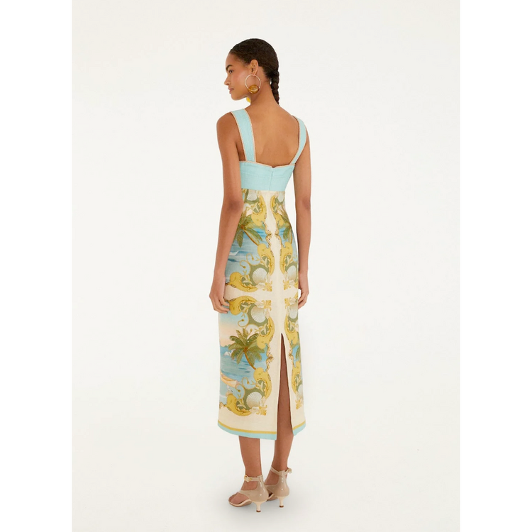 Farm Rio Farm Rio Royal Sea Maxi Dress