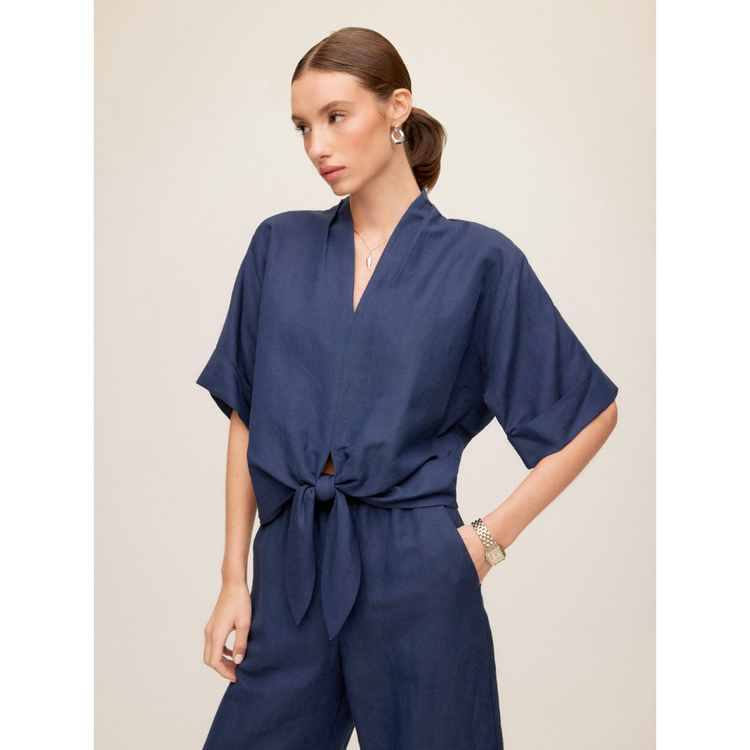 Fifteen Twenty Fifteen Twenty Janice Tie Front Top