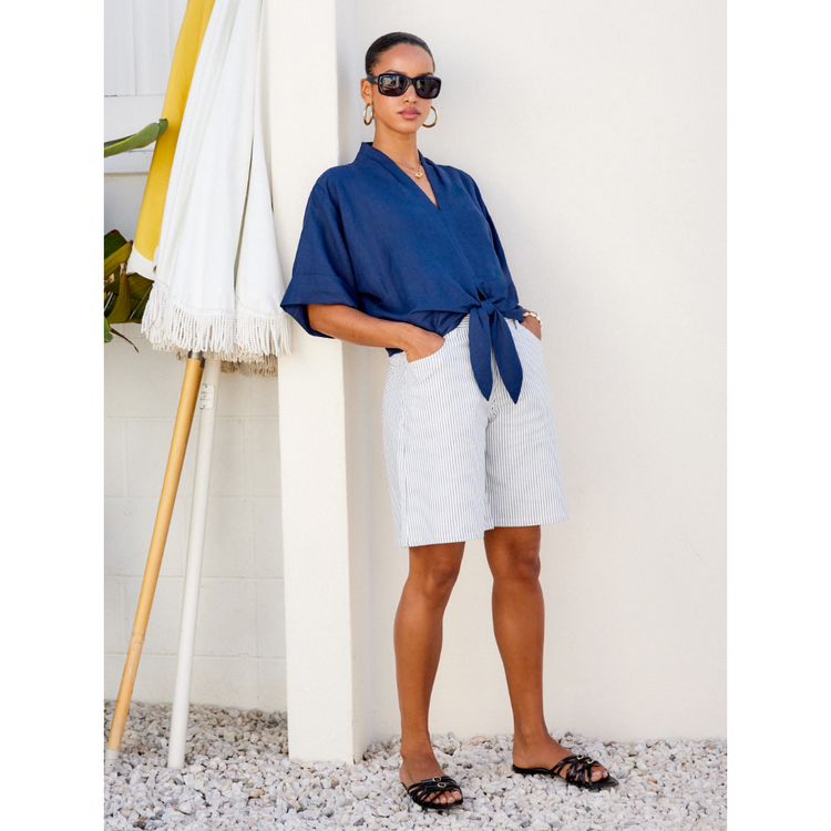 Fifteen Twenty Fifteen Twenty Janice Tie Front Top