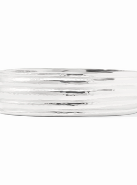 Julie Vos Julie Vos Silver Havana Statement Hinge Bangle