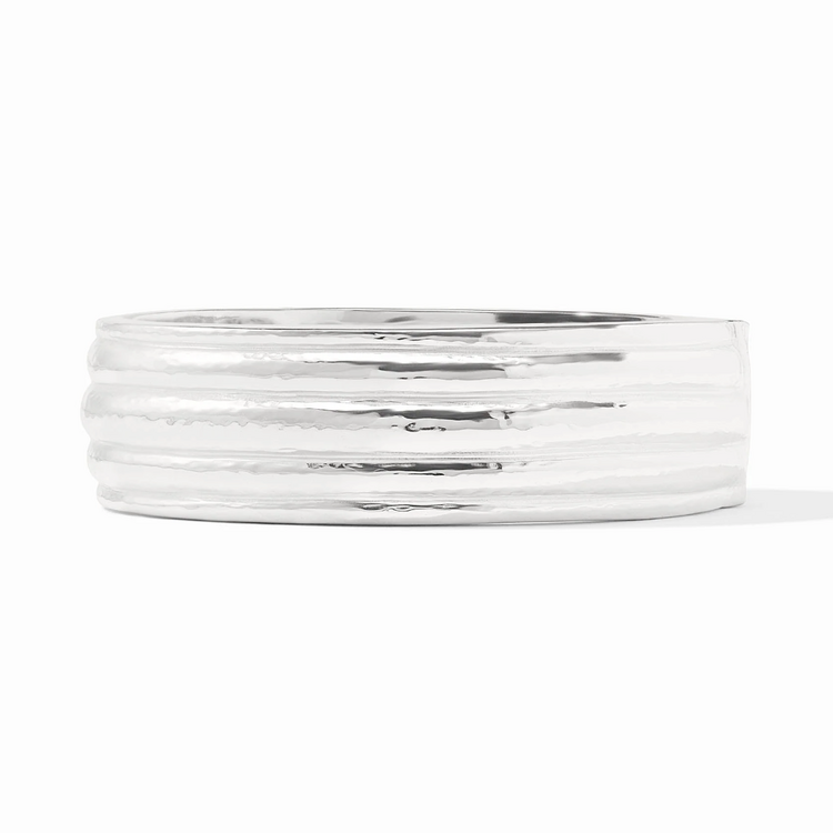 Julie Vos Julie Vos Silver Havana Statement Hinge Bangle