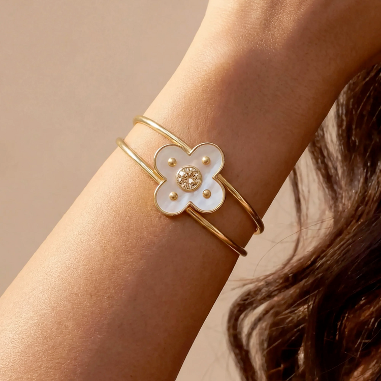 Julie Vos Julie Vos Granada Cuff Champagne