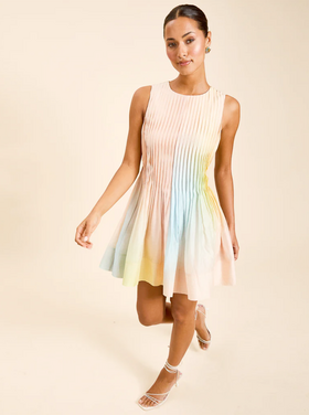 mestiza Mestiza Phillippa Pintucked Mini Dress