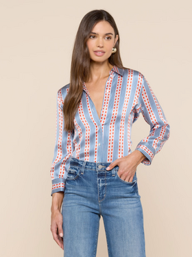 L'AGENCE L'agence Dani 3/4 Slv Blouse